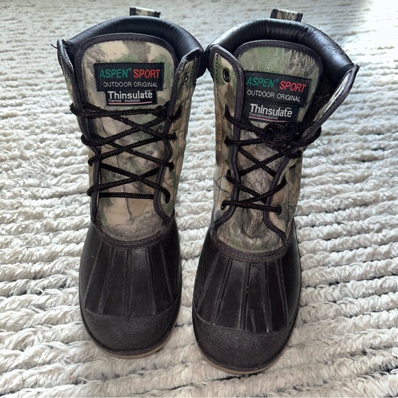 Aspen Sport duck boots size 7 in camouflage/brown - Picture 5 of 7